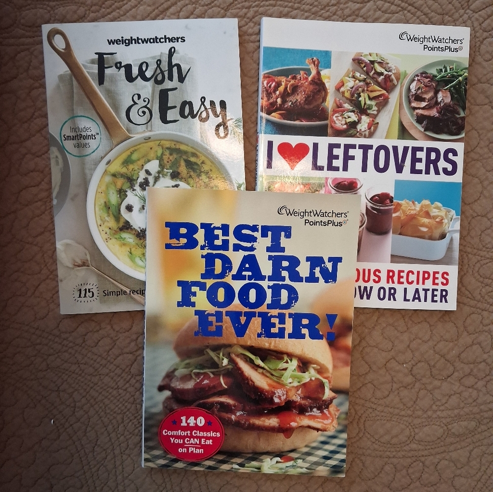 Weight Watchers Cookbooks, Set Of 3